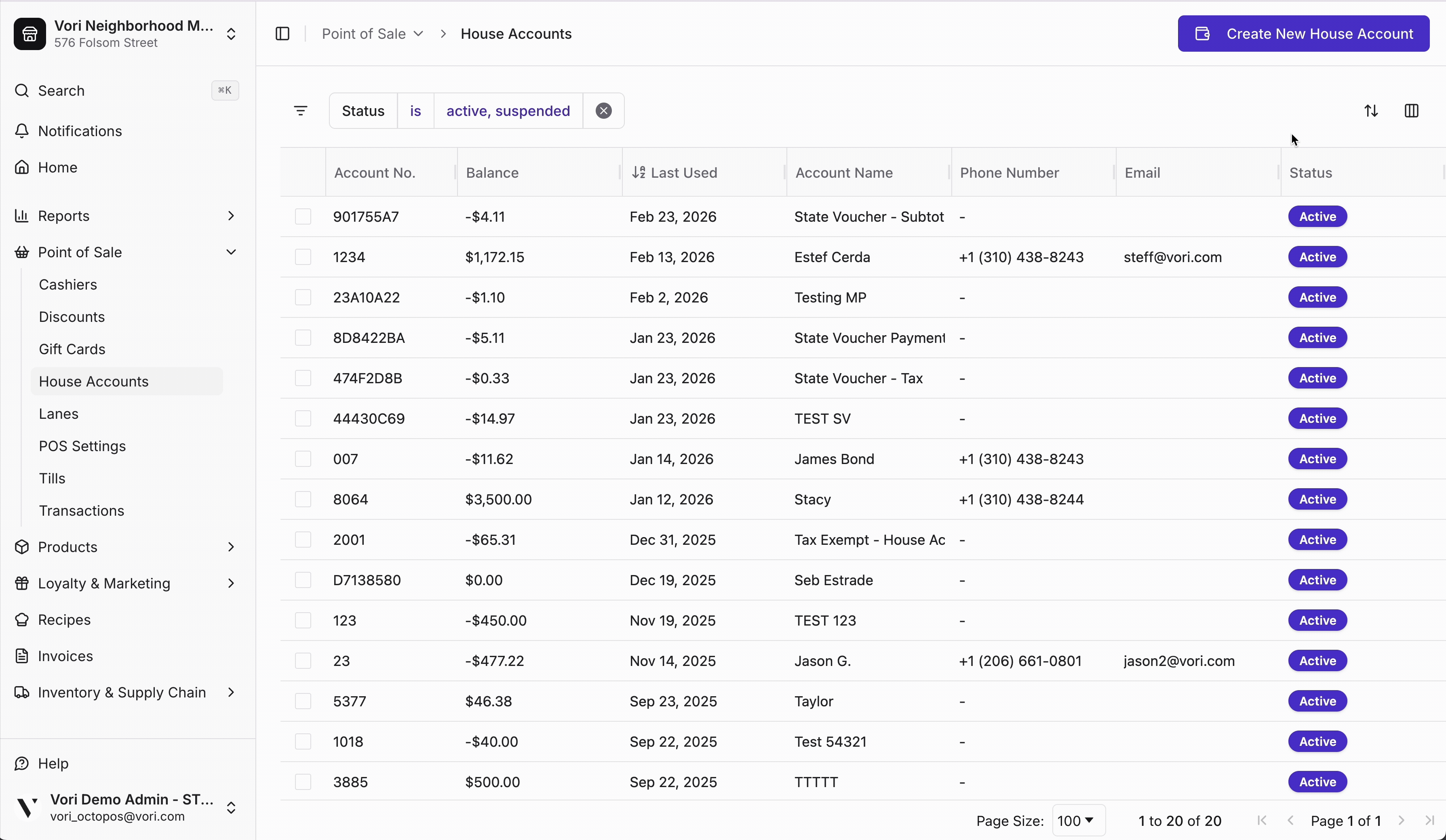 Create House Account-1